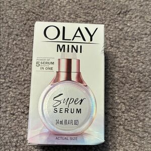 OLAY Mini Super Serum - Iridescent Light Pink & Rose Cap